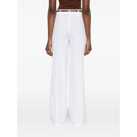 Max Mara Studio White Trousers - High-Waisted Trousers Women
