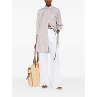 Max Mara Studio White Trousers - High-Waisted Trousers Women