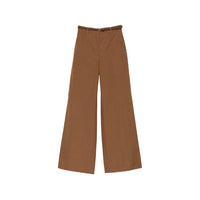 Max Mara Studio Max Mara Studio Brown Trousers - High-Waisted Trousers Women