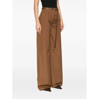Max Mara Studio Max Mara Studio Brown Trousers - High-Waisted Trousers Women