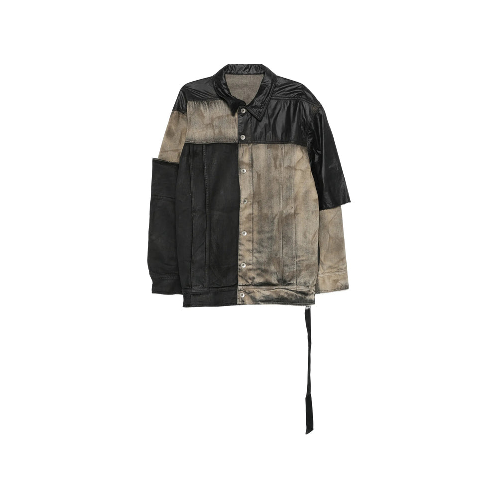 Rick Owens Drkshdw Black Jackets - Shirt Jackets Men