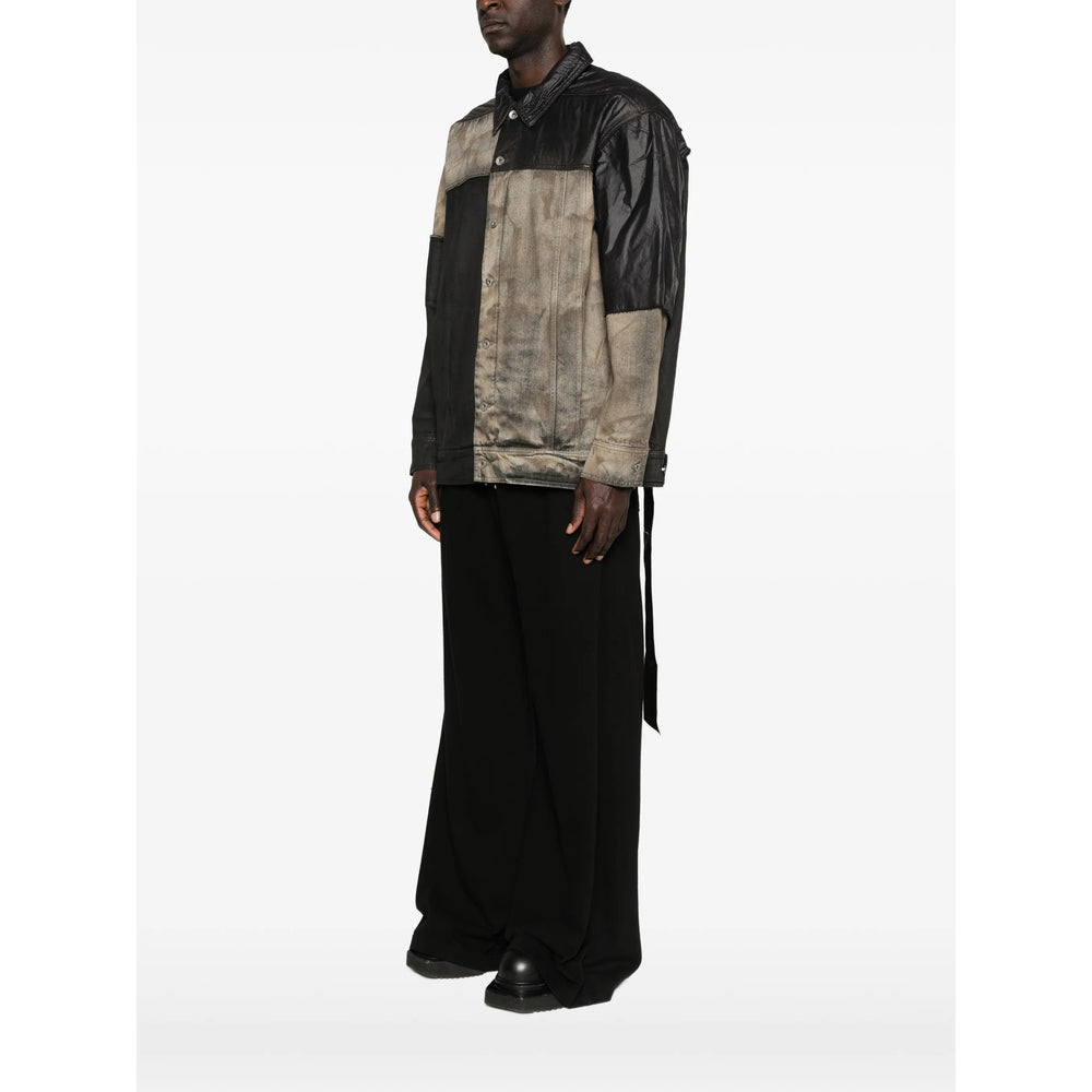 Rick Owens Drkshdw Black Jackets - Shirt Jackets Men