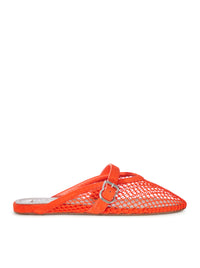 Alaia Alaia Women Flat Mule In Mesh And Suede