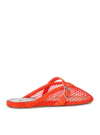 Alaia Alaia Women Flat Mule In Mesh And Suede