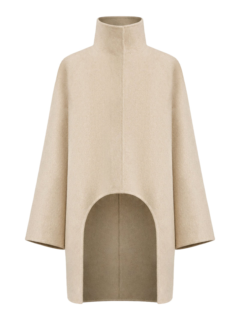 Alaia Women Asymmetrical Cashmere Coat