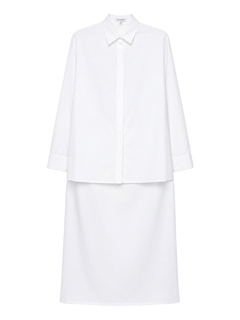 Alaia Alaia Women Asymmetric Cotton Poplin Shirt