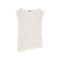 Ganni Ganni Neutrals Tops - T-Shirts & Jerseys Women