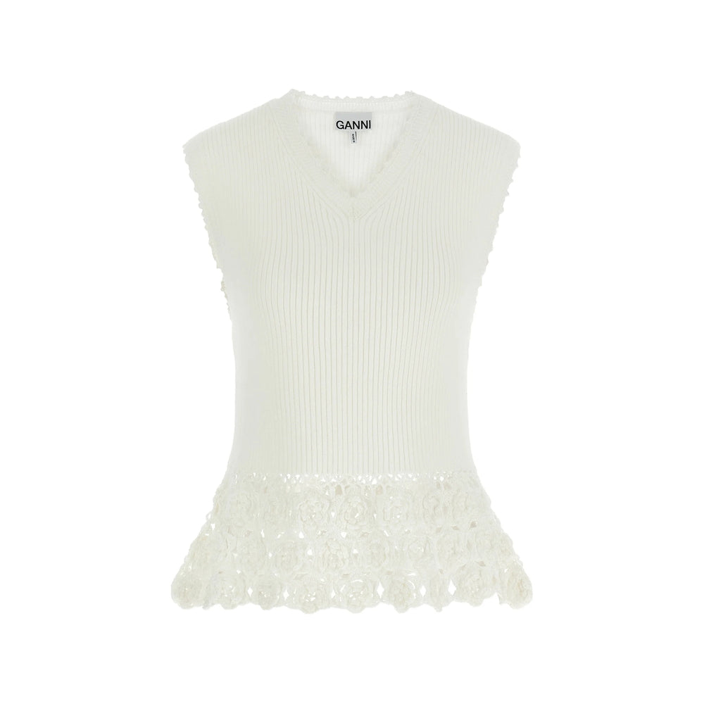 Ganni Ganni Neutrals Tops - Blouses Women