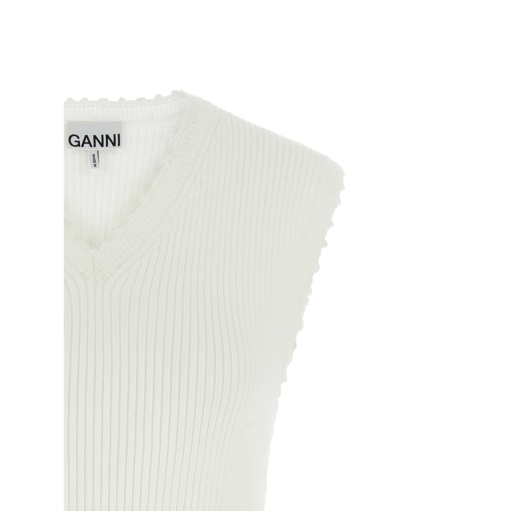 Ganni Ganni Neutrals Tops - Blouses Women