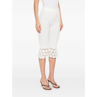 Ganni Ganni White Trousers - Cropped Trousers Women