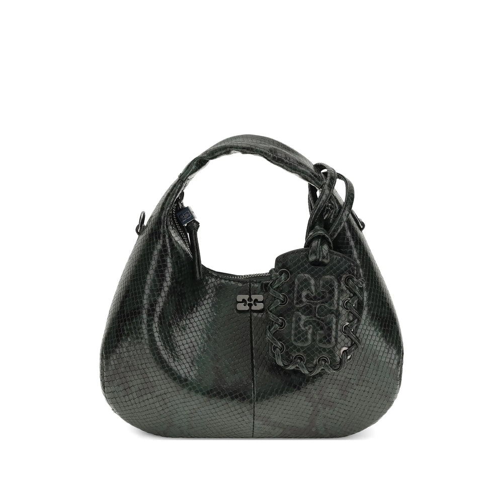 Ganni Ganni Green Shoulder Bags Women