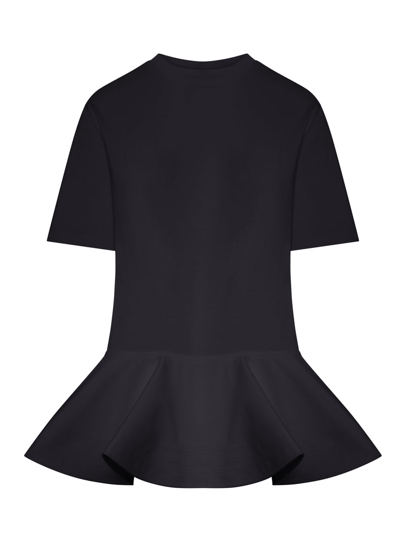 Alaia Alaia Women Cotton Jersey T-Shirt With Crinoline