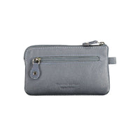 Sergio Tacchini Blue Leather Men Men's Wallet