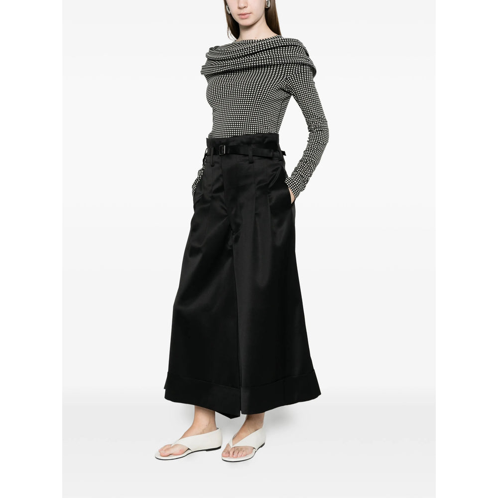 Junya Watanabe Junya Watanabe Black Trousers - Cropped Trousers Women