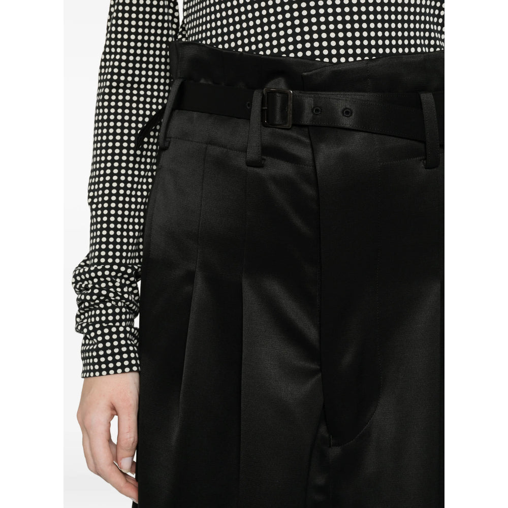 Junya Watanabe Junya Watanabe Black Trousers - Cropped Trousers Women