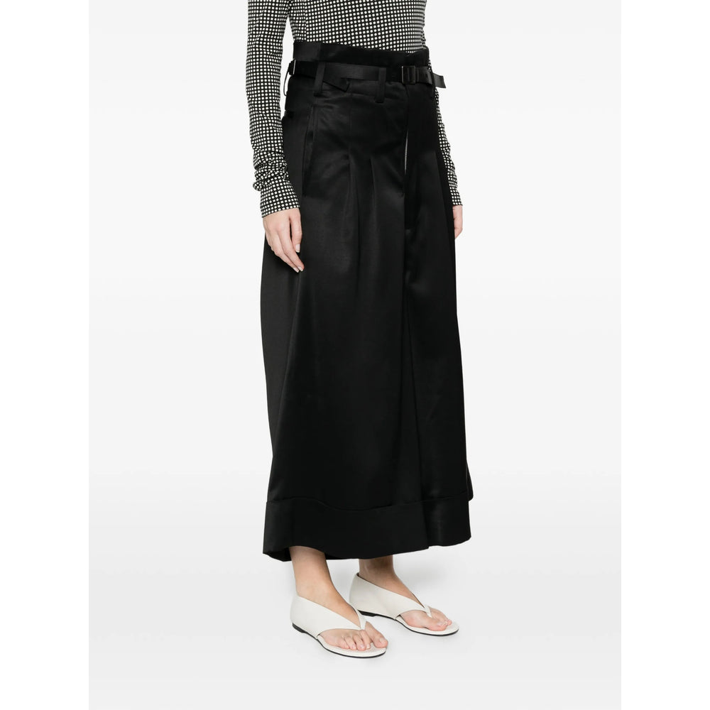 Junya Watanabe Junya Watanabe Black Trousers - Cropped Trousers Women