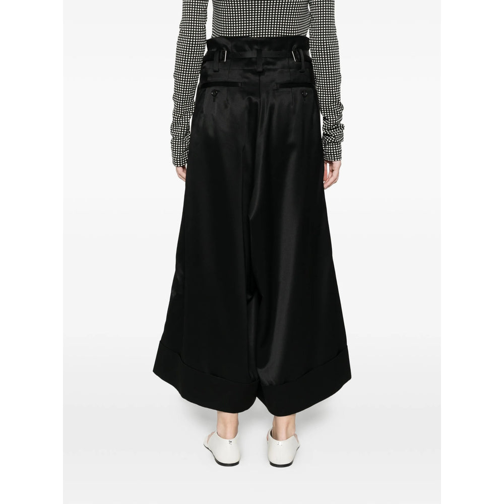 Junya Watanabe Junya Watanabe Black Trousers - Cropped Trousers Women