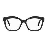 Moschino Eyeglasses Square Full Rim, Black Frame and Clear Demo Lenses Lens MOS606080700