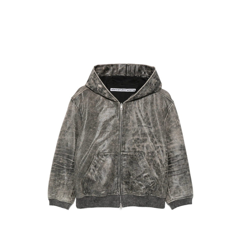 Alexander Wang Grey Jackets - Leather Jackets Women