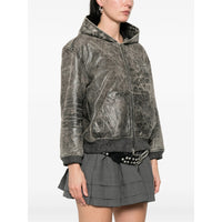 Alexander Wang Grey Jackets - Leather Jackets Women