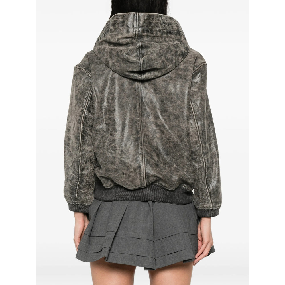 Alexander Wang Grey Jackets - Leather Jackets Women