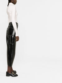 COURREGES Courreges Women Re-Edition Rib Knit Mockneck Sweater