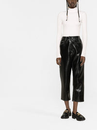COURREGES Courreges Women Re-Edition Rib Knit Mockneck Sweater