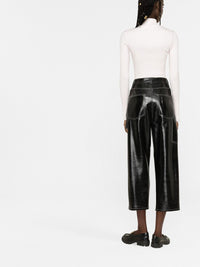COURREGES Courreges Women Re-Edition Rib Knit Mockneck Sweater