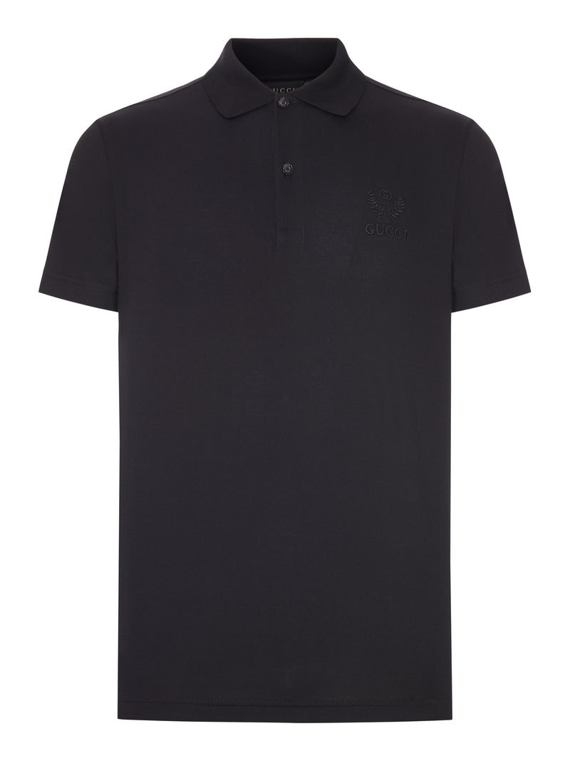 Gucci Gucci Men Cotton Jersey Polo Shirt With Embroidery