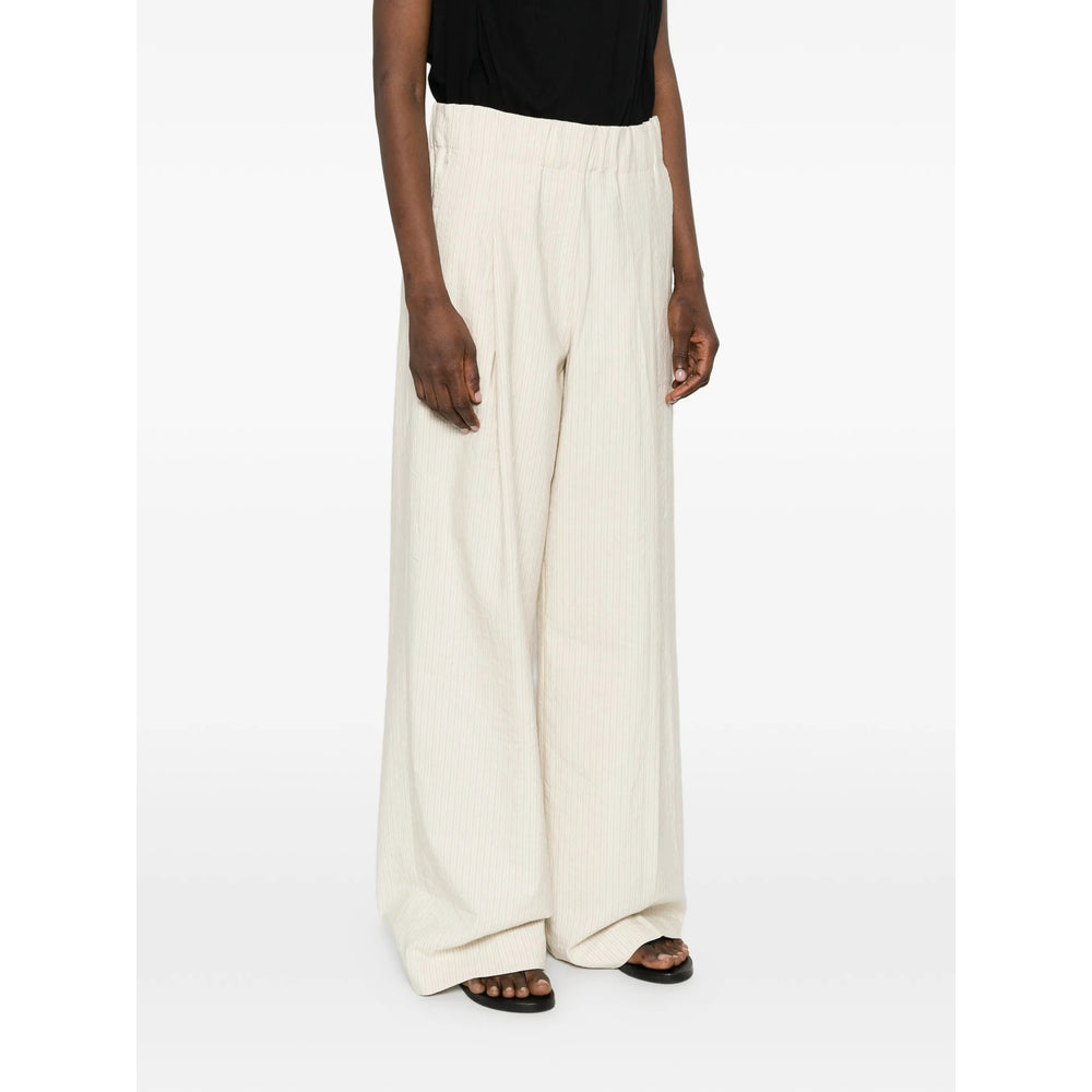 Dries Van Noten Dries Van Noten Neutrals Trousers - Palazzo Pants Women