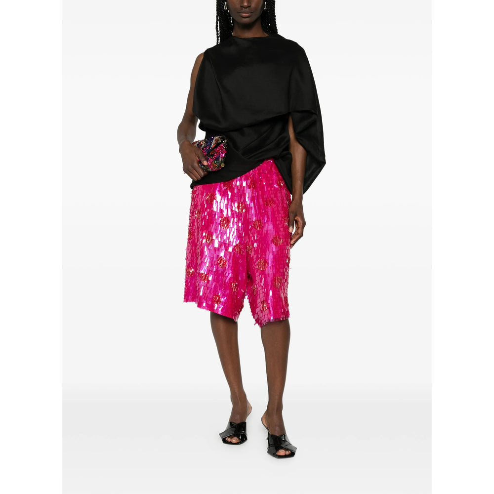 Dries Van Noten Pink Shorts - Knee-Length Shorts Women