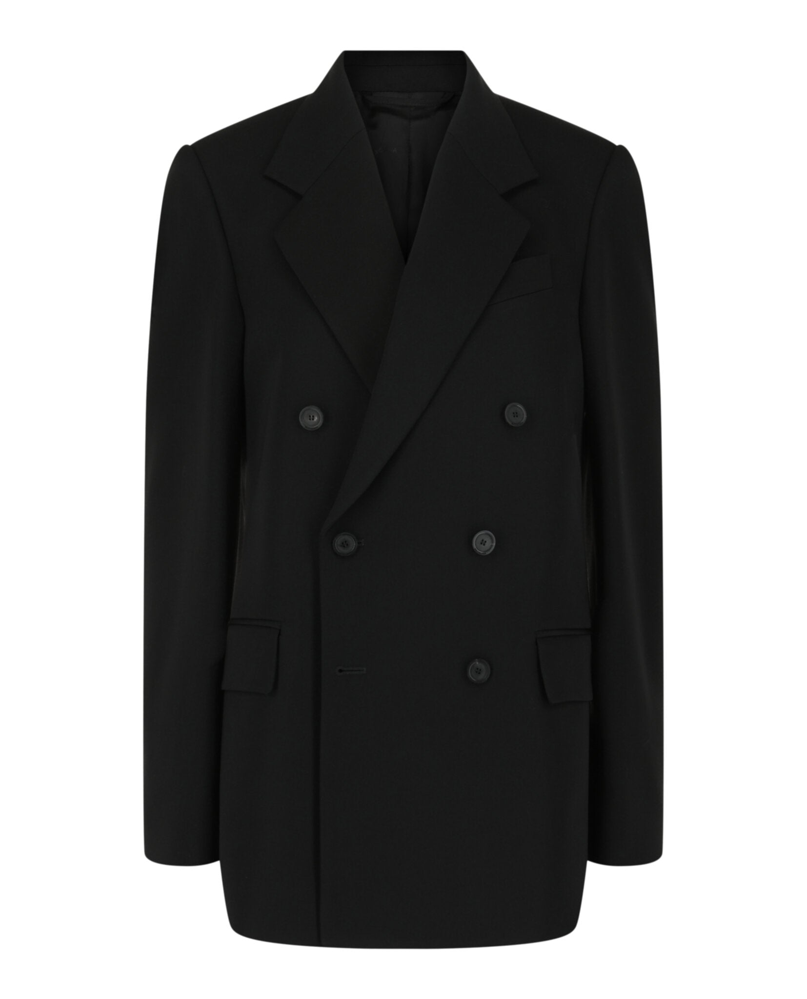 Balenciaga Balenciaga Womens Double-Breasted Wool Blazer