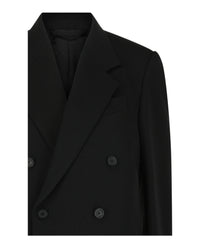 Balenciaga Balenciaga Womens Double-Breasted Wool Blazer