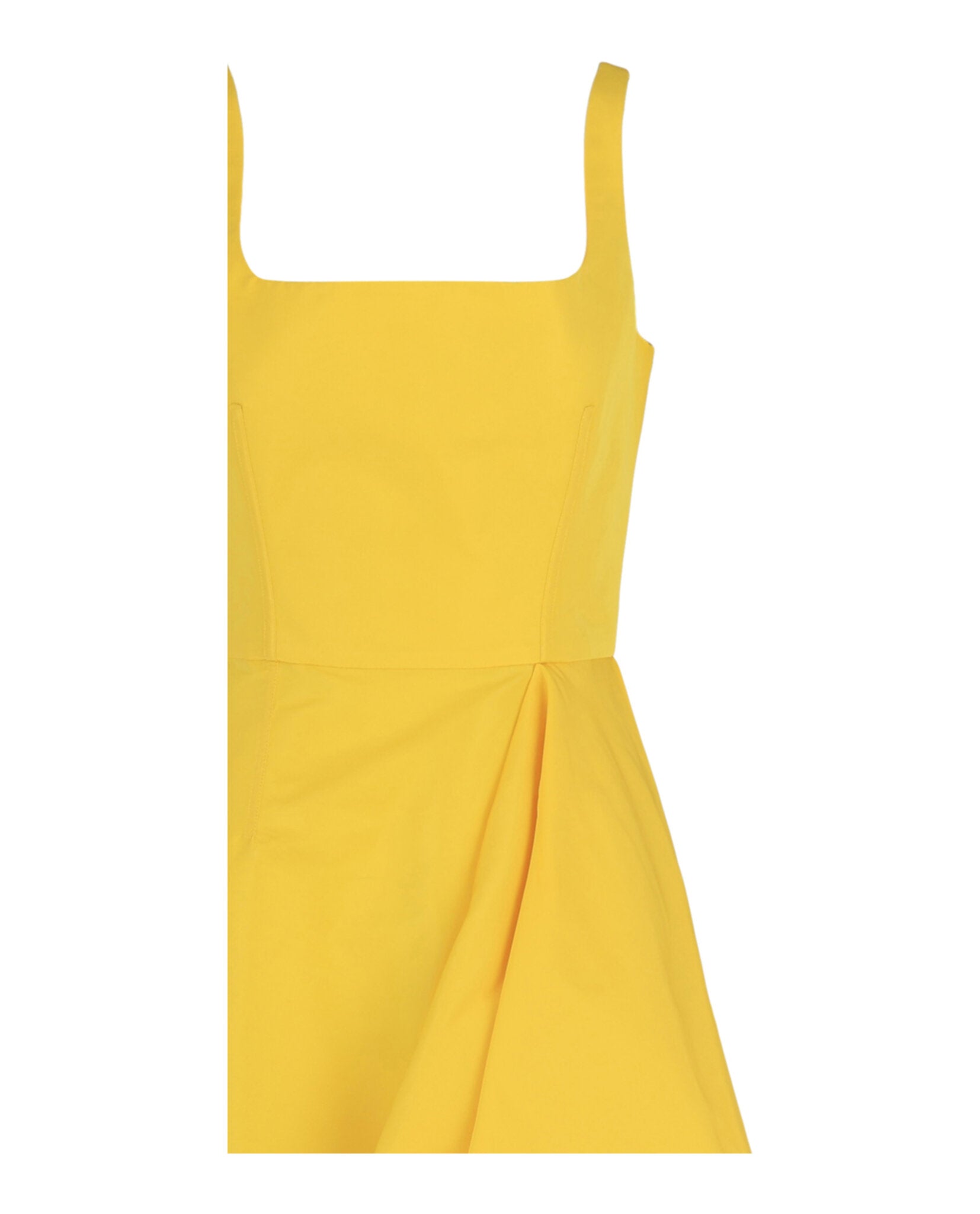 Alexander McQueen Womens Asymmetric Draped Midi Dress