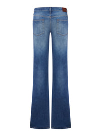 Gucci Women Stretch Cotton Jeans With Hook