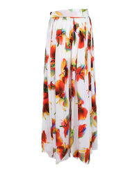 Alexander McQueen Alexander McQueen Womens Floral Print Palazzo Pants