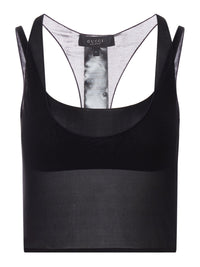 Gucci Women Semi-Transparent Top In Technical Fabric