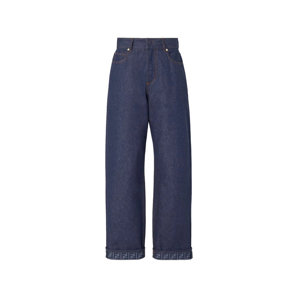 Fendi Fendi Blue Denim - Straight-Leg Jeans Women