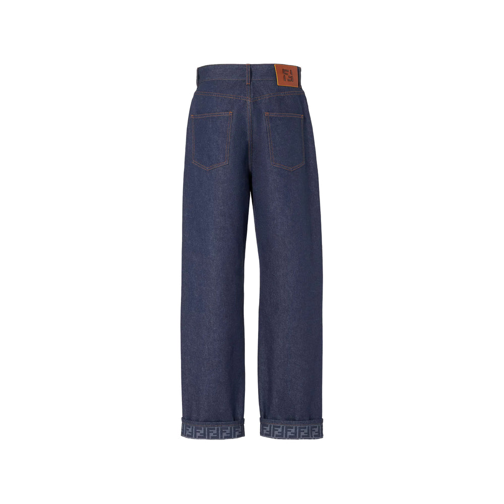 Fendi Fendi Blue Denim - Straight-Leg Jeans Women
