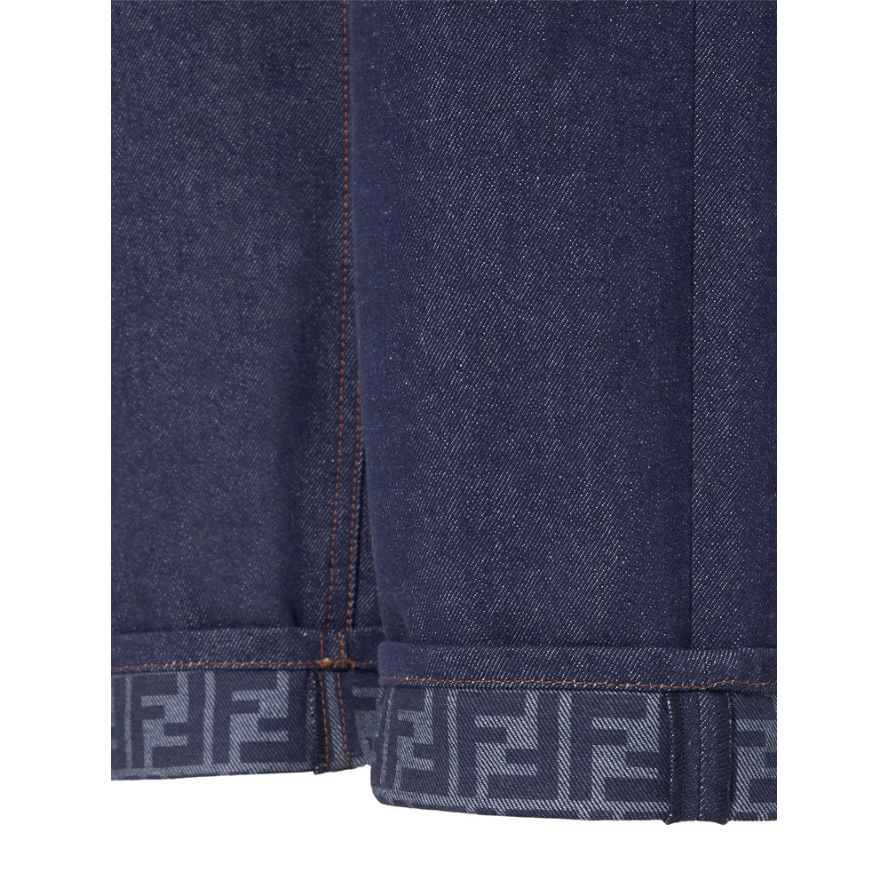 Fendi Fendi Blue Denim - Straight-Leg Jeans Women