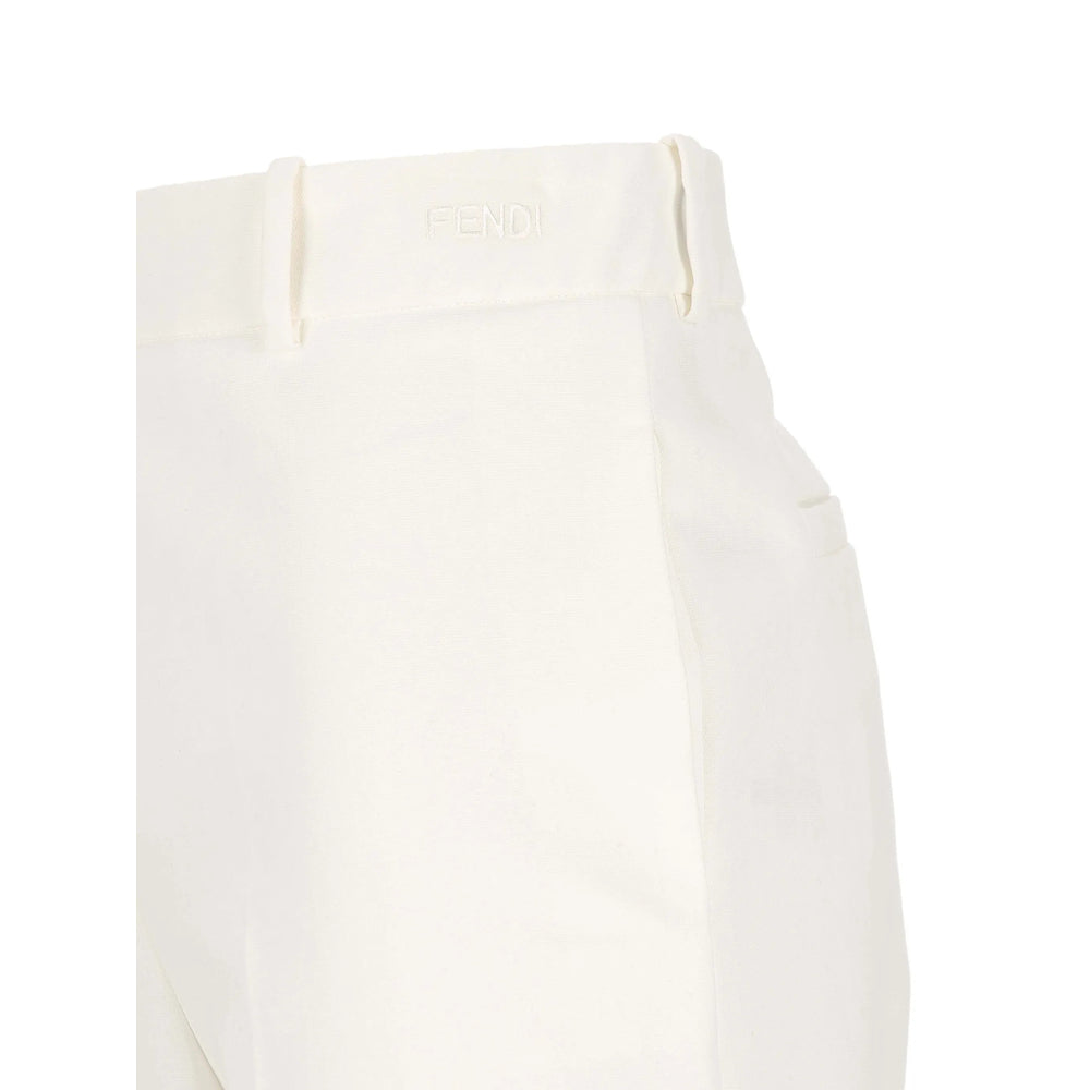 Fendi Neutrals Trousers - Straight Trousers Women