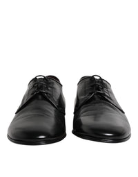 Dolce & Gabbana Dolce & Gabbana Black Leather Lace Up Derby Dress Formal Men's Shoes