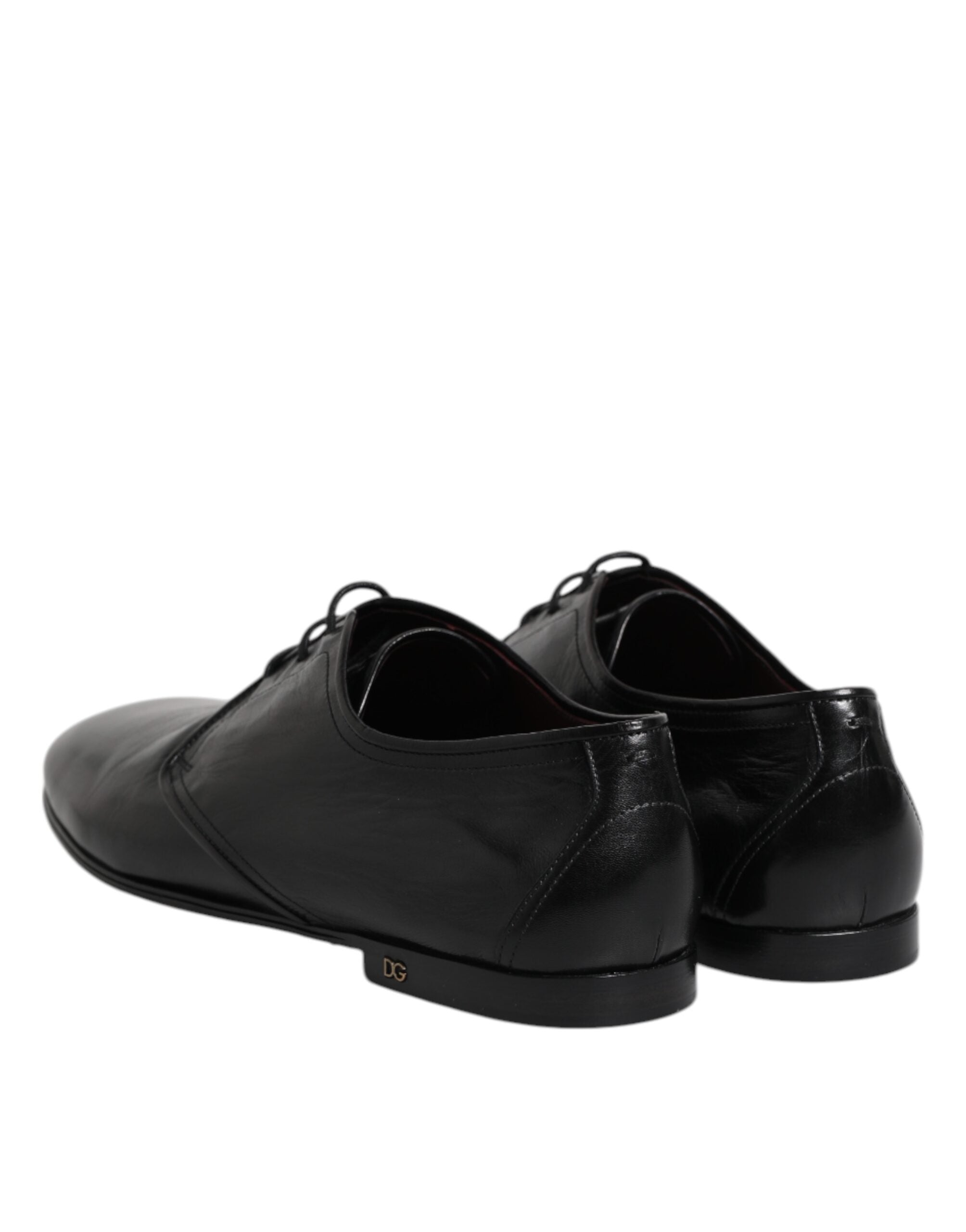 Dolce & Gabbana Dolce & Gabbana Black Leather Lace Up Derby Dress Formal Men's Shoes
