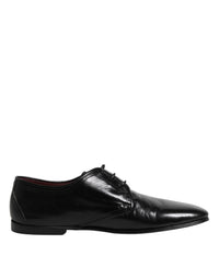 Dolce & Gabbana Dolce & Gabbana Black Leather Lace Up Derby Dress Formal Men's Shoes