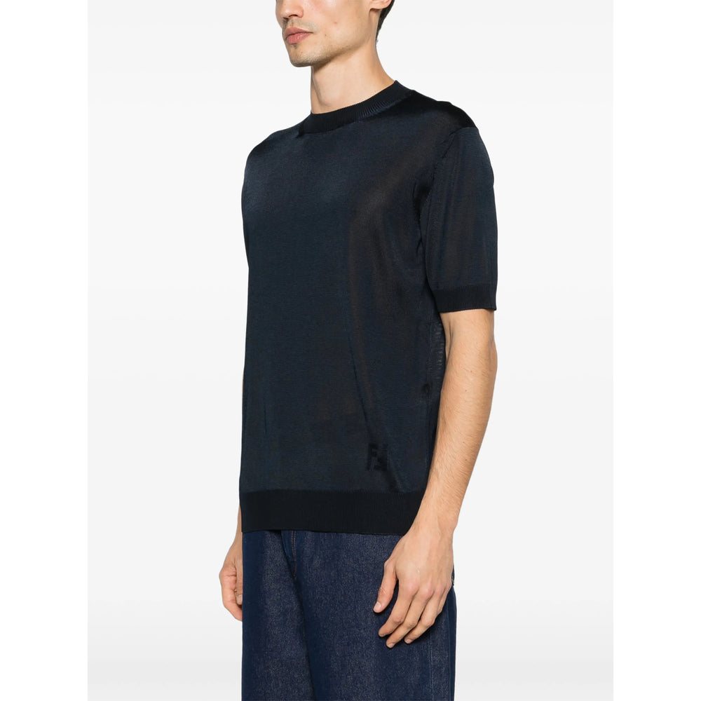 Fendi Blue T-Shirts & Vests - T-Shirts Men