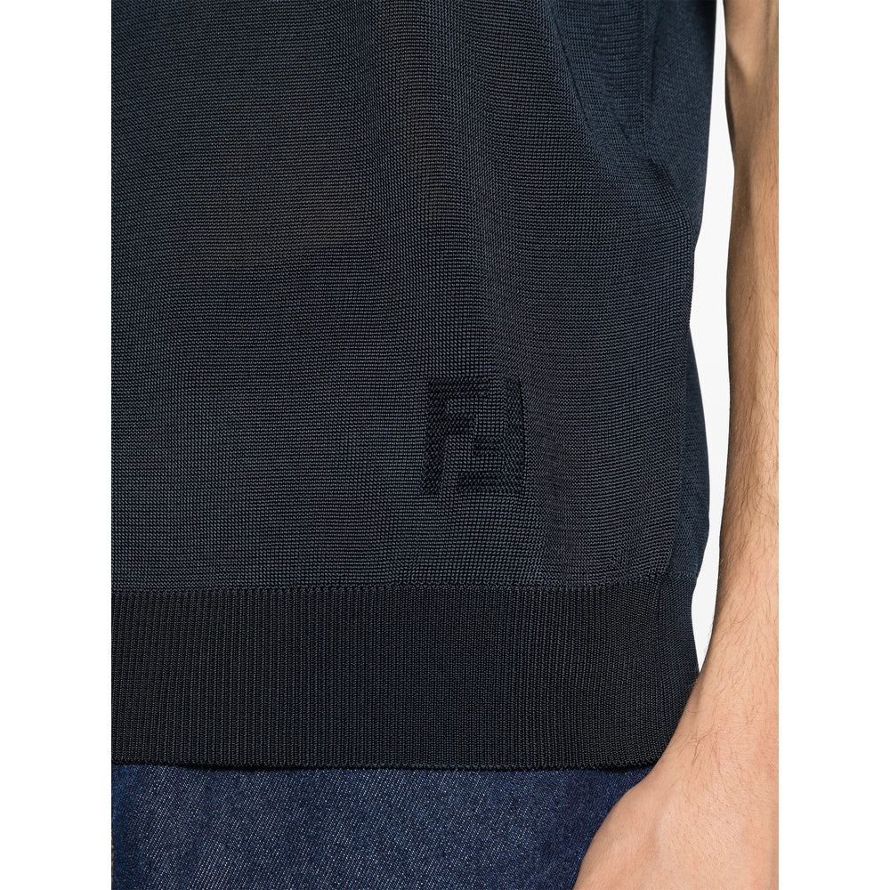 Fendi Blue T-Shirts & Vests - T-Shirts Men