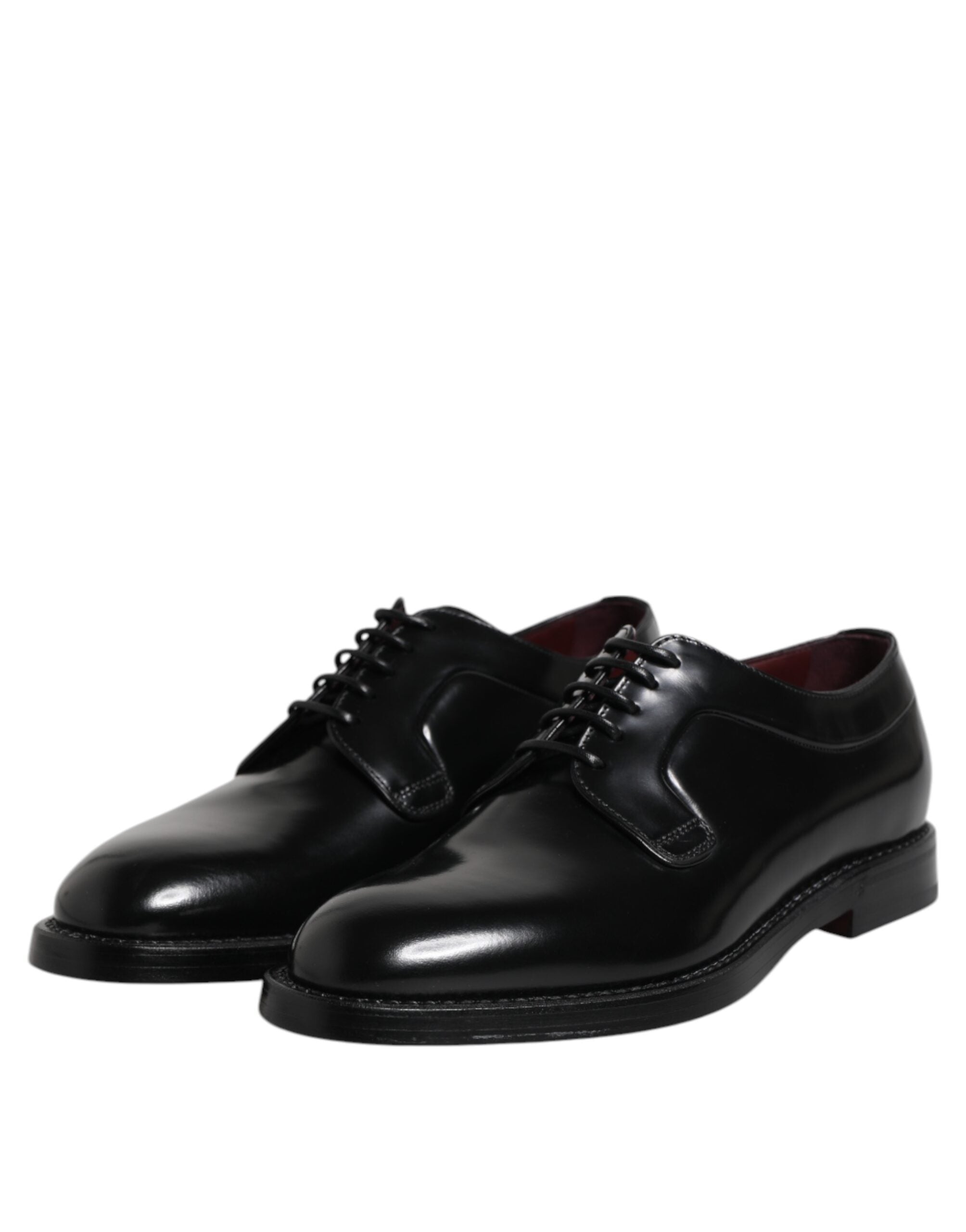 Dolce & Gabbana Dolce & Gabbana Black Leather Lace Up Derby Dress Formal Men's Shoes