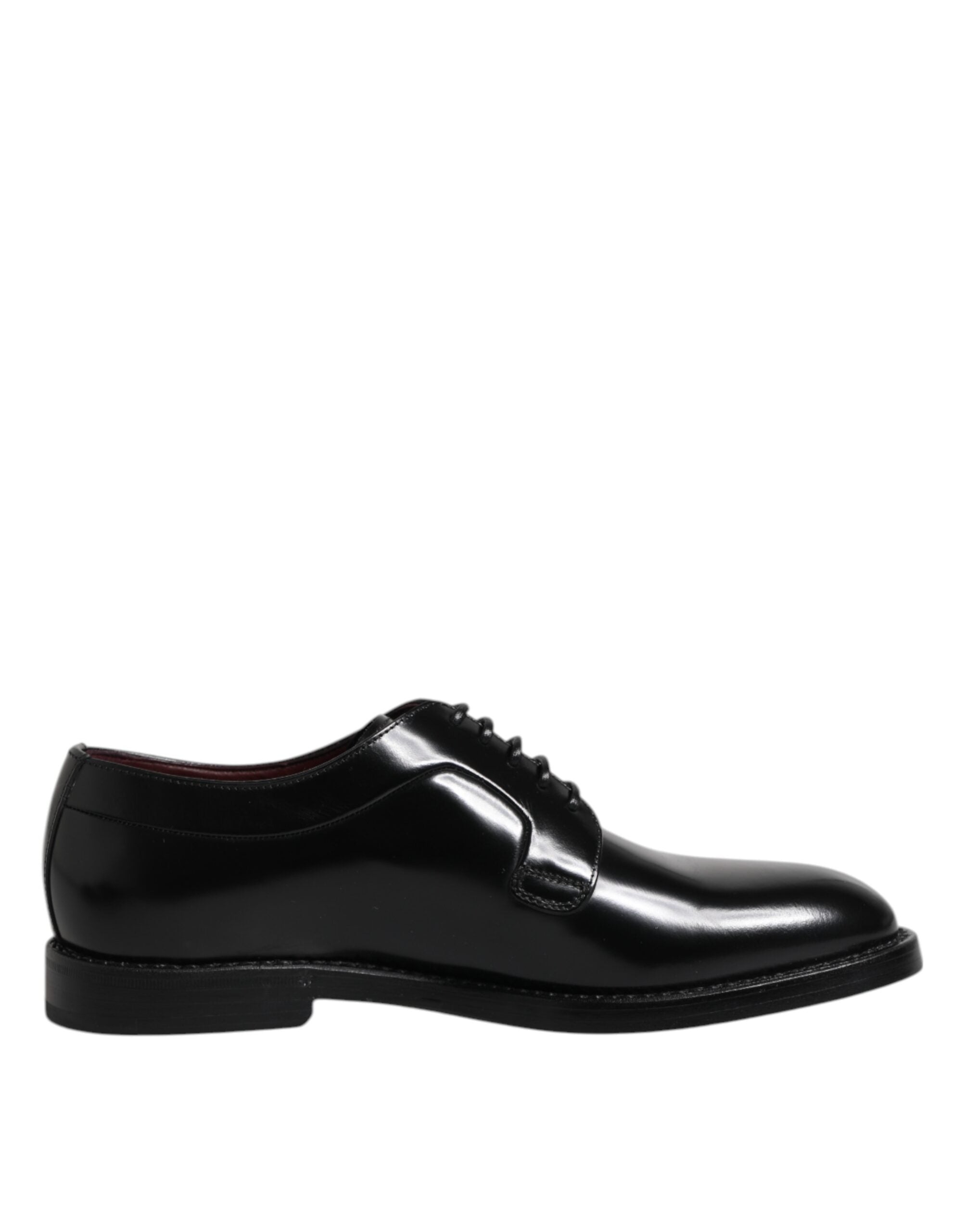Dolce & Gabbana Dolce & Gabbana Black Leather Lace Up Derby Dress Formal Men's Shoes