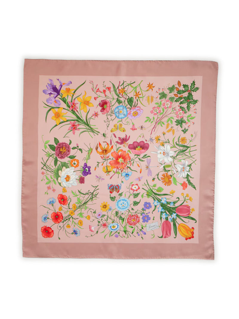Gucci Gucci Women Printed Silk Twill Scarf