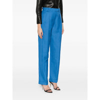 Versace Versace Blue Trousers - Straight Trousers Women